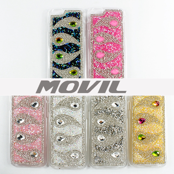 NP-2434 Bling TPU con diamante para el iPhone 6-15